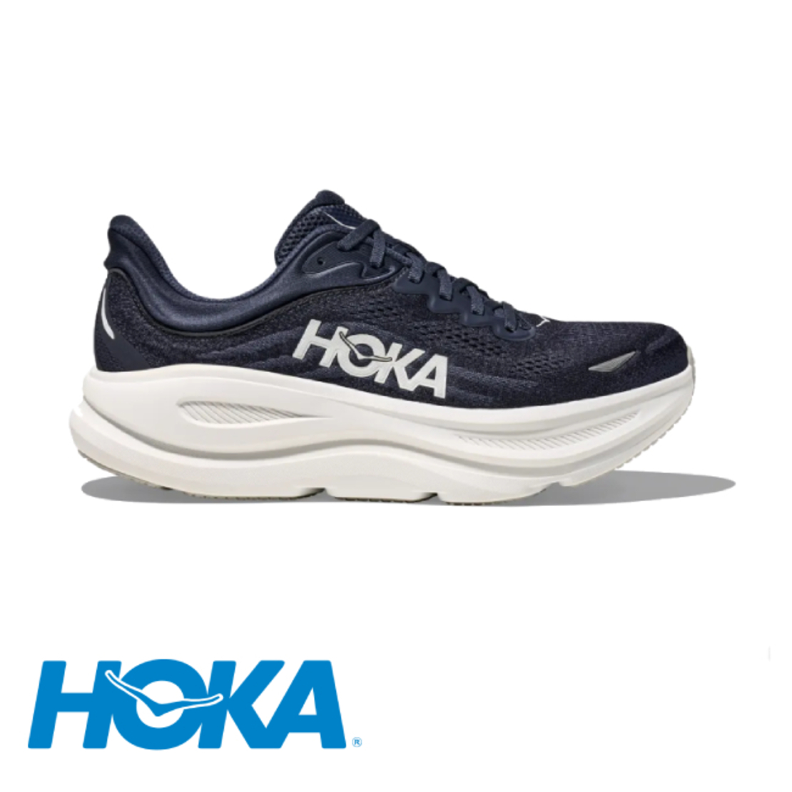 HOKA BONDI 9 WIDE הוקה גברים כחול כהה לבן