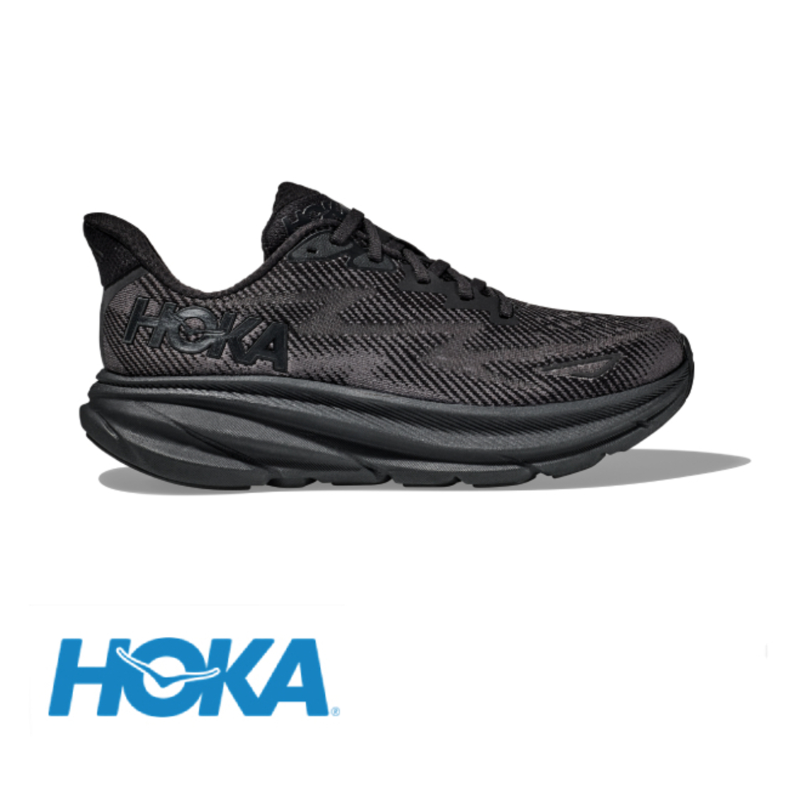 HOKA CLIFTON 9 2E הוקה גברים שחור