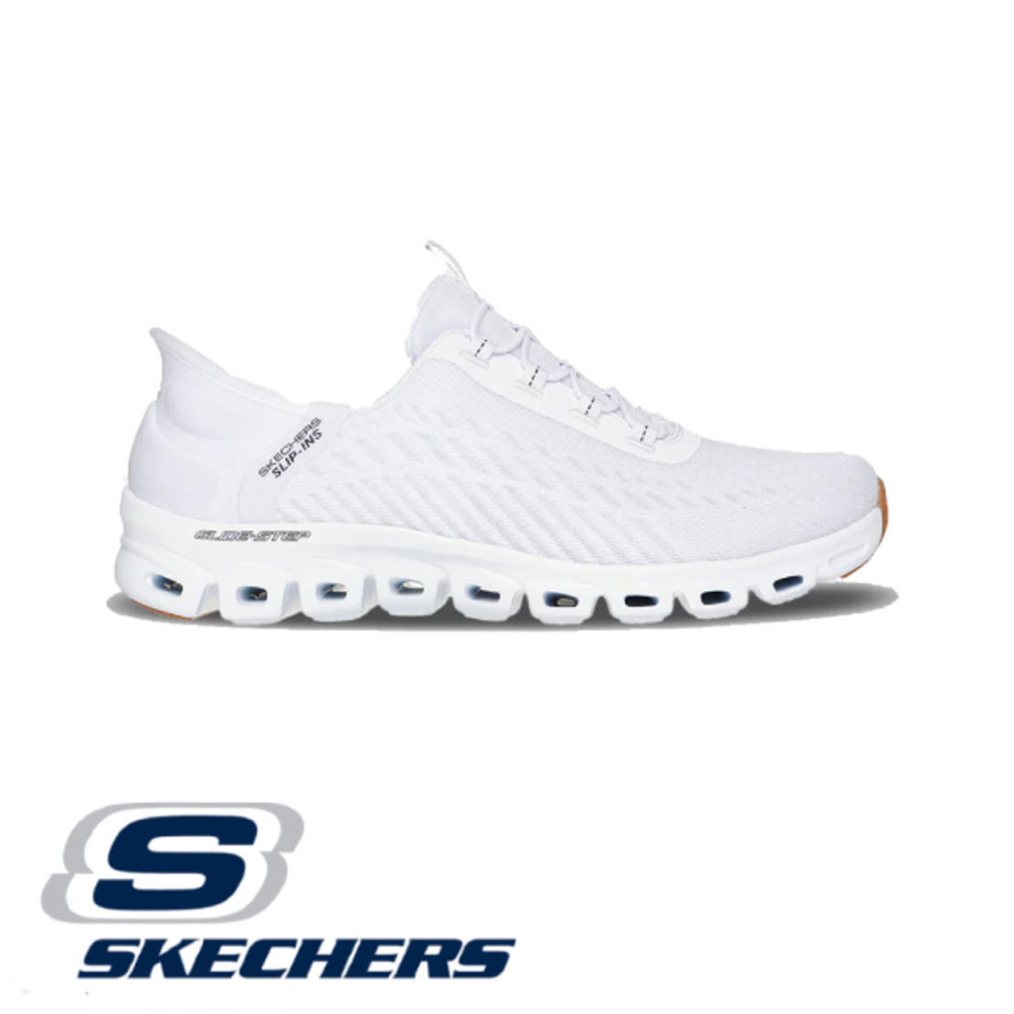 SKECHERS Slip In Glide-Step Tranquility סקצ'רס סליפ אין נשים לבן