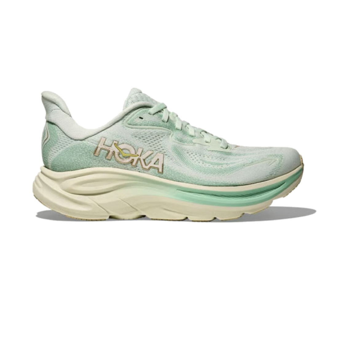 HOKA CLIFTON 10 WIDE הוקה נשים ירקרק