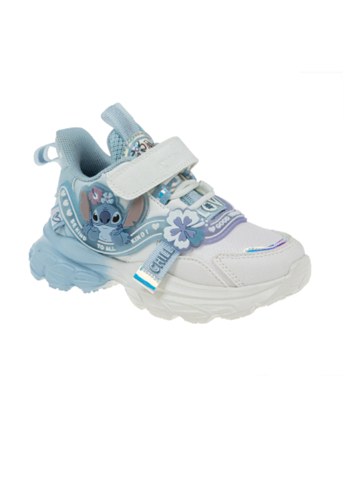 נעלי ספורט תאורה סטיץ' תכלת ורוד דיסני נמרוד