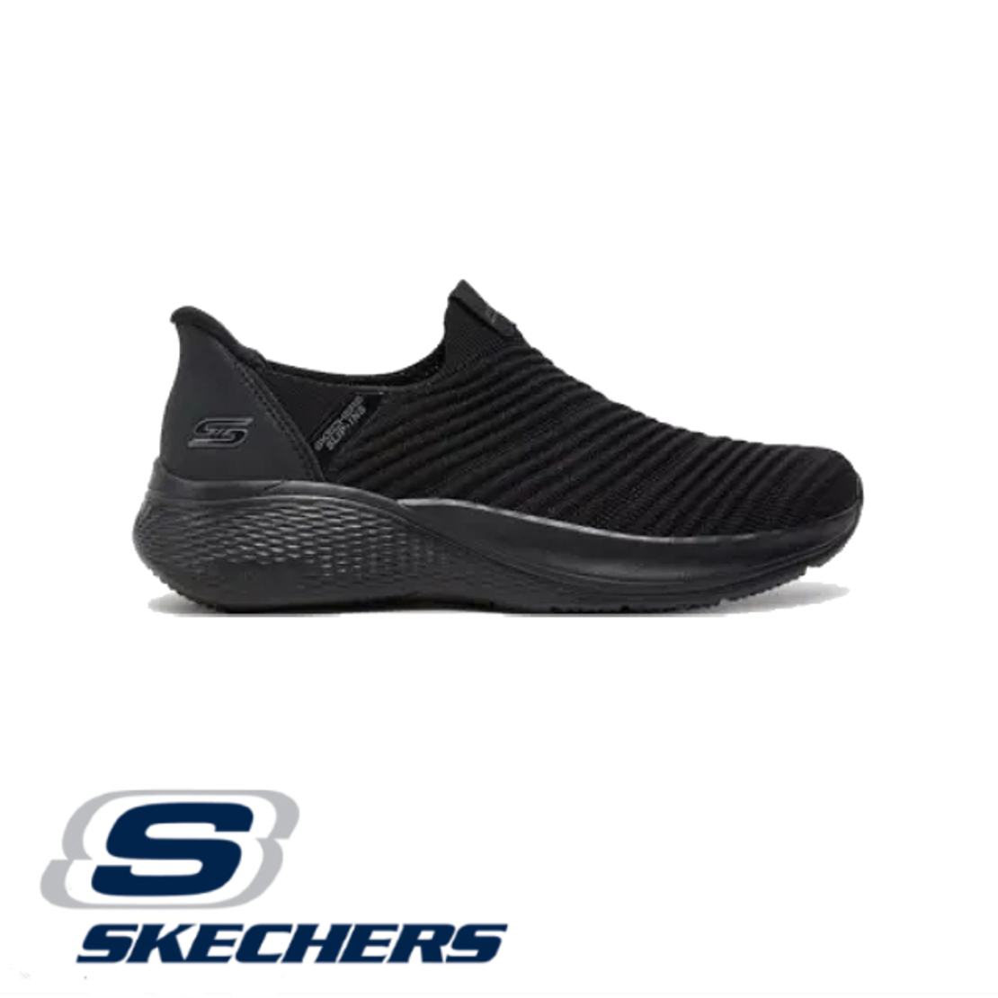 SKECHERS DAILY VISION SLIP IN סקצ'רס סליפ אין נשים שחור