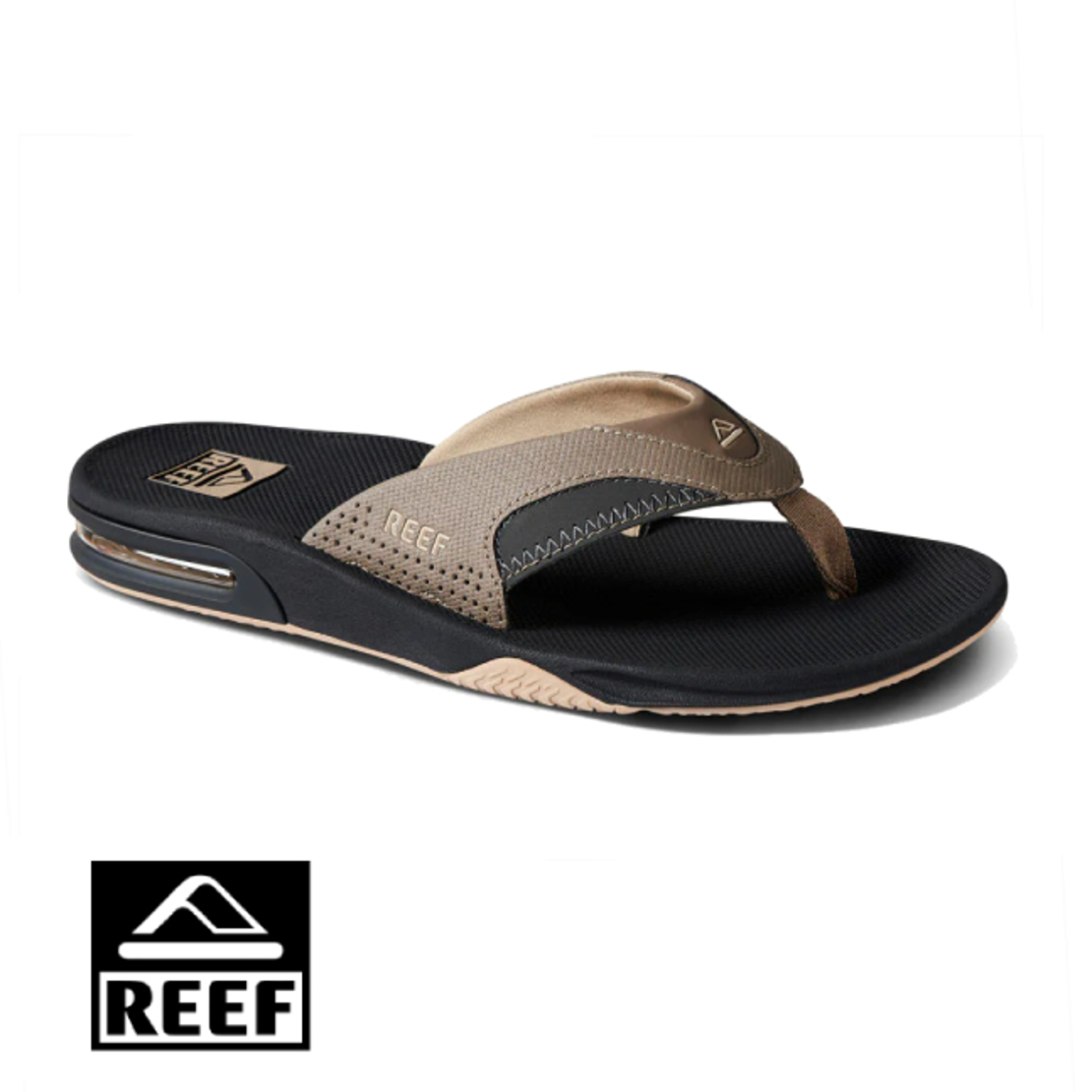 REEF Fanning Fossil Raven ריף כפכפי גברים חום בהיר