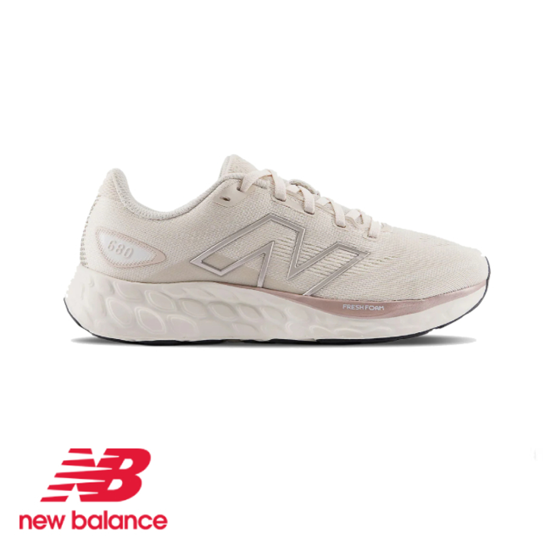 NEW BALANCE 680 WIDE ניו באלאנס נשים רחב קרם