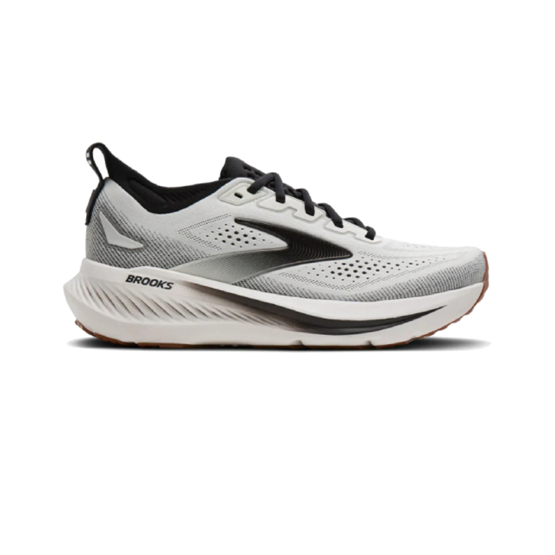 BROOKS GLYCERIN 23 2E ברוקס גברים לבן שחור