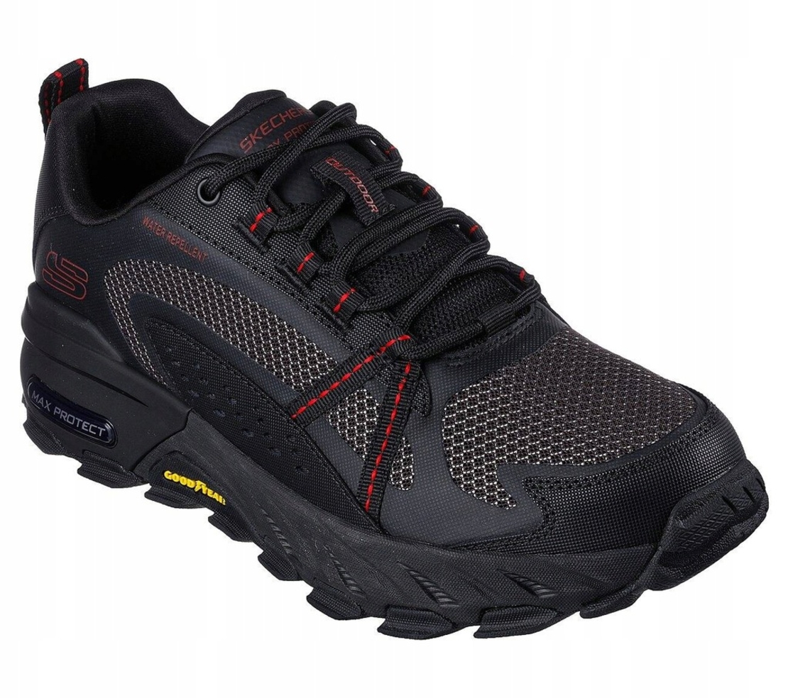 SKECHERS Max Protect נעלי שטח גברים שחור אדום
