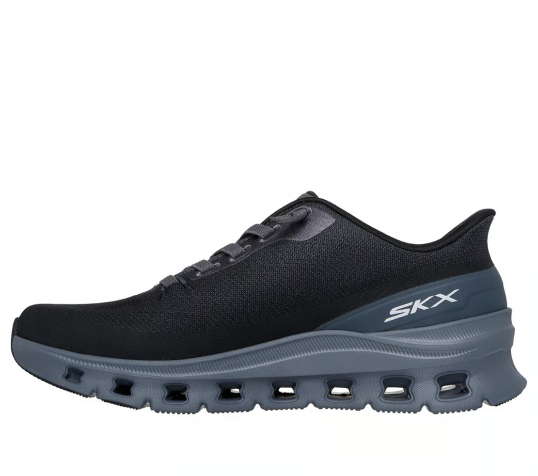 SKECHERS SLIP IN Arch Fit Glide-Step Pro סקצ'רס סליפ אין גברים שחור אפור