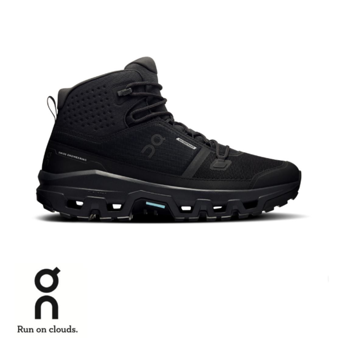 ON CLOUDROCK MID WATERPROOF און קלאוד גברים שחור