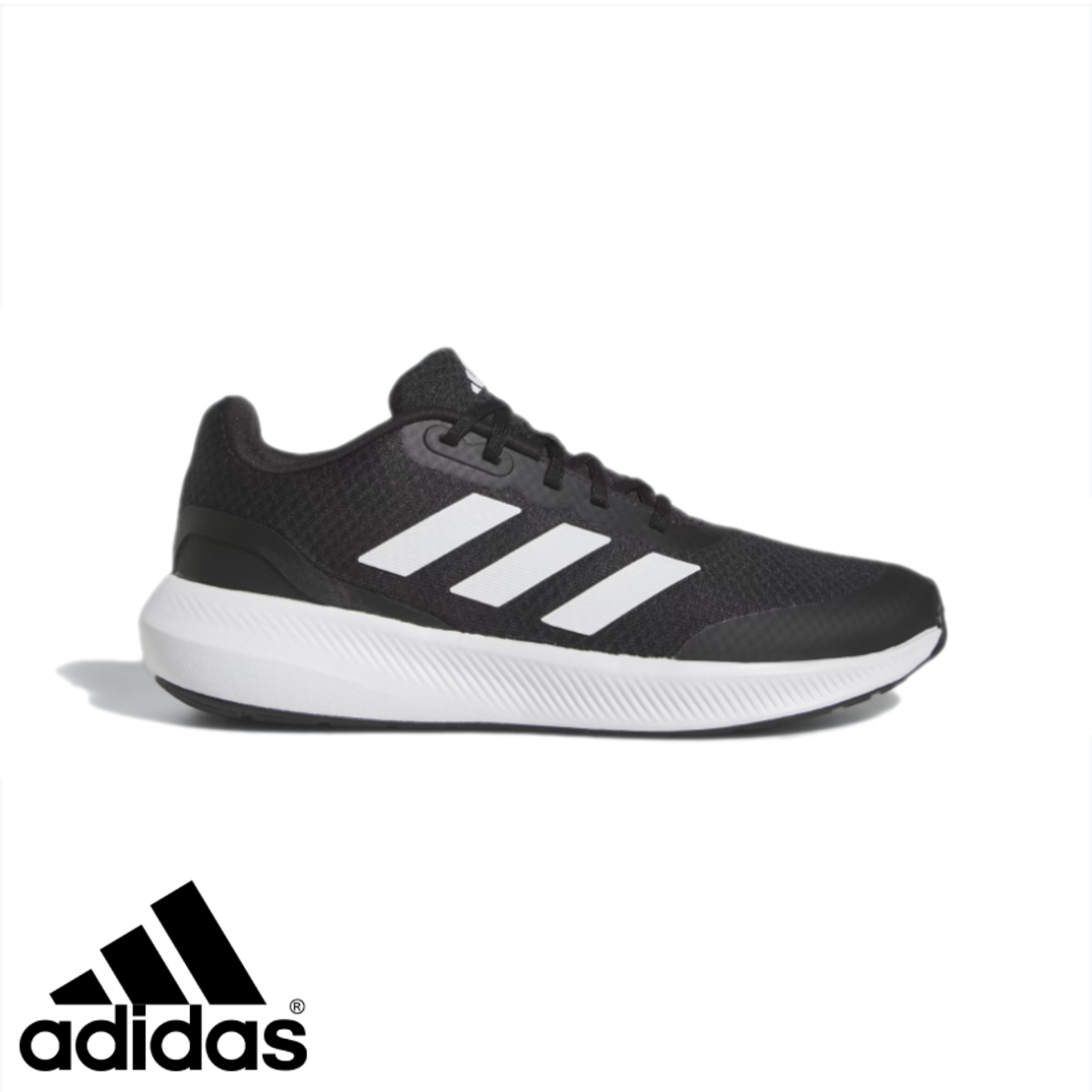 ADIDAS RUNFALCON 3 נוער שחור לבן