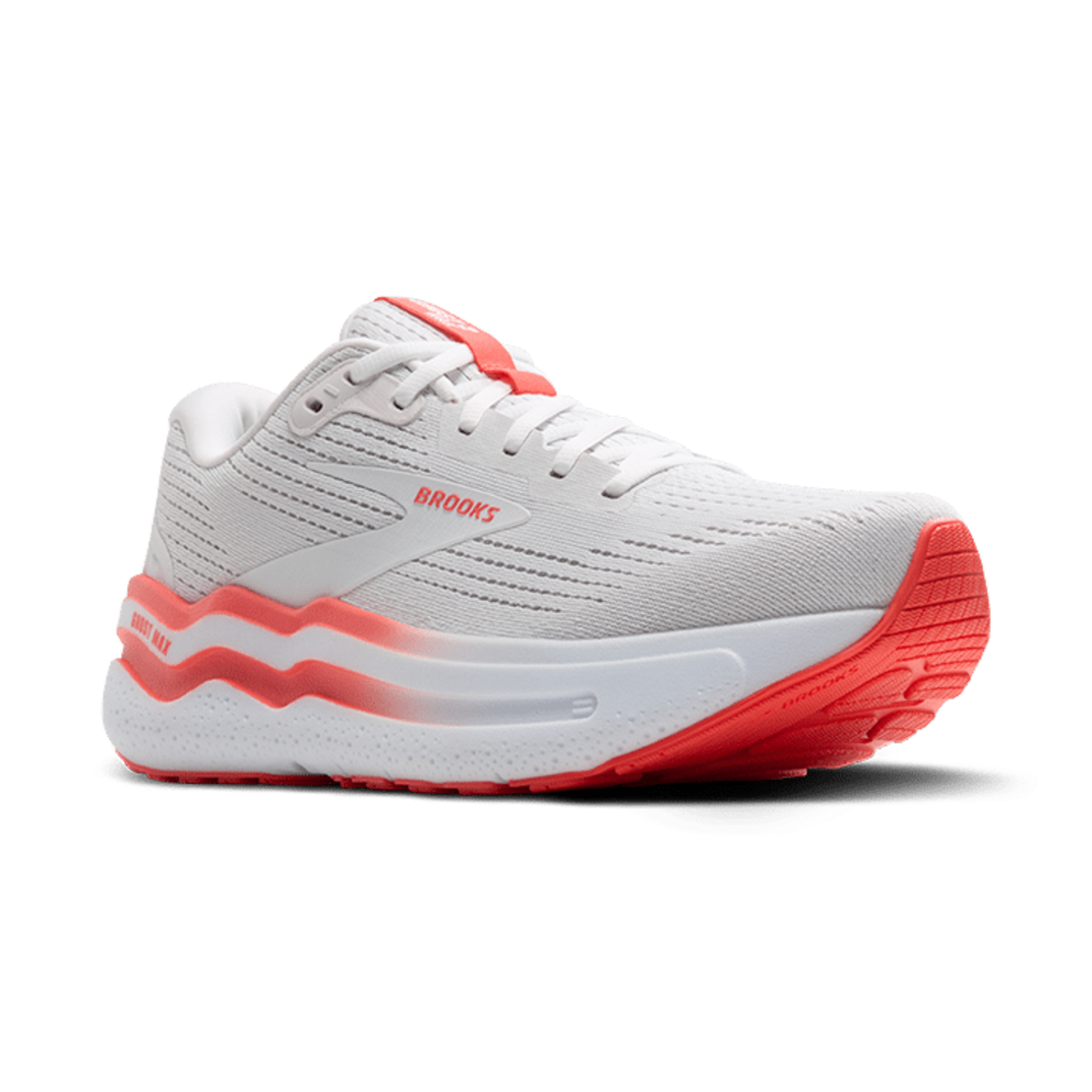 BROOKS GHOST MAX 2 ברוקס נשים לבן כתום