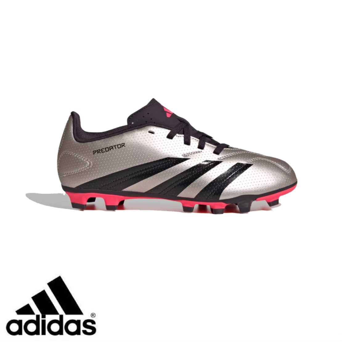 ADIDAS PREDATOR CLUB אדידס כדורגל ילדים כסוף שחור
