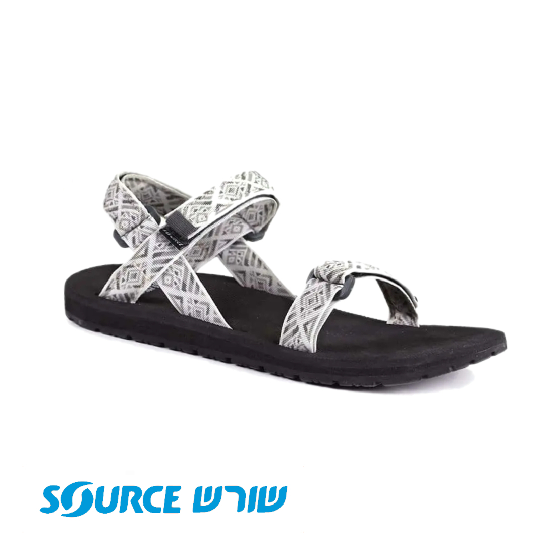 סנדלי שורש קלאסי מרקש שחור לבן