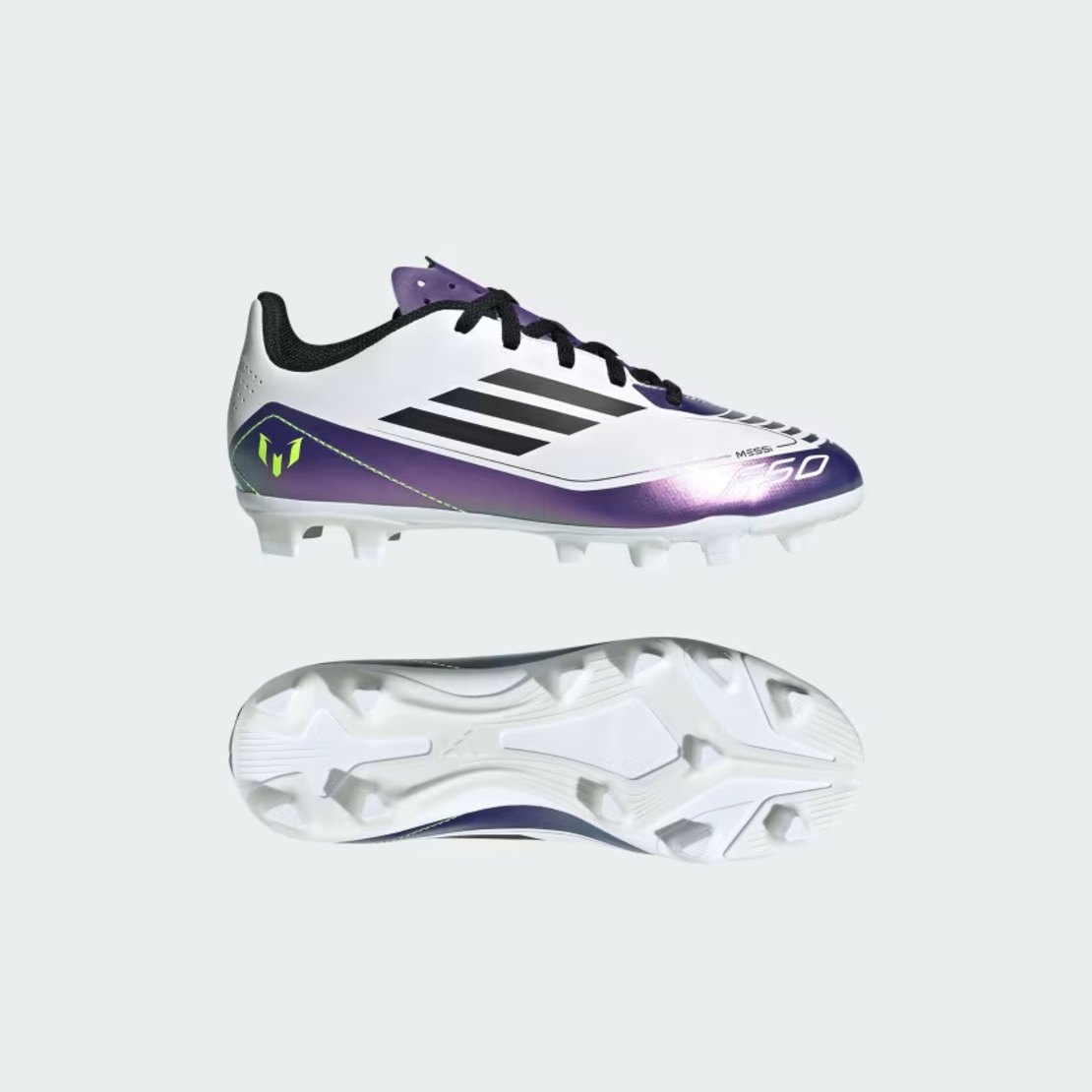 ADIDAS F50 MESSI אדידס מסי כדורגל ילדים לבן סגול