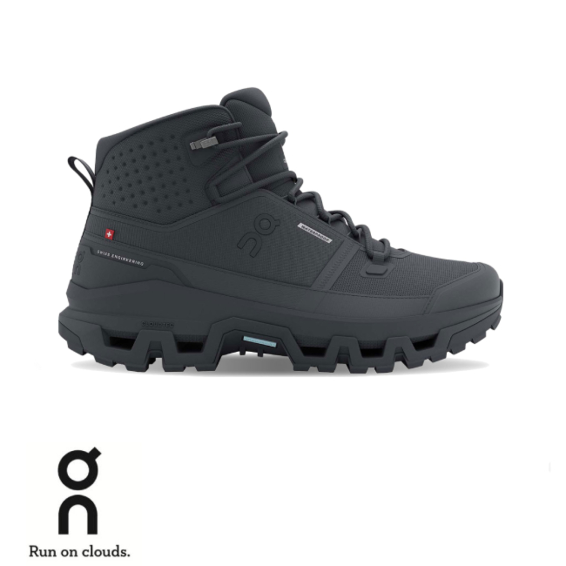 ON CLOUDROCK MID WATERPROOF און קלאוד גברים שחור