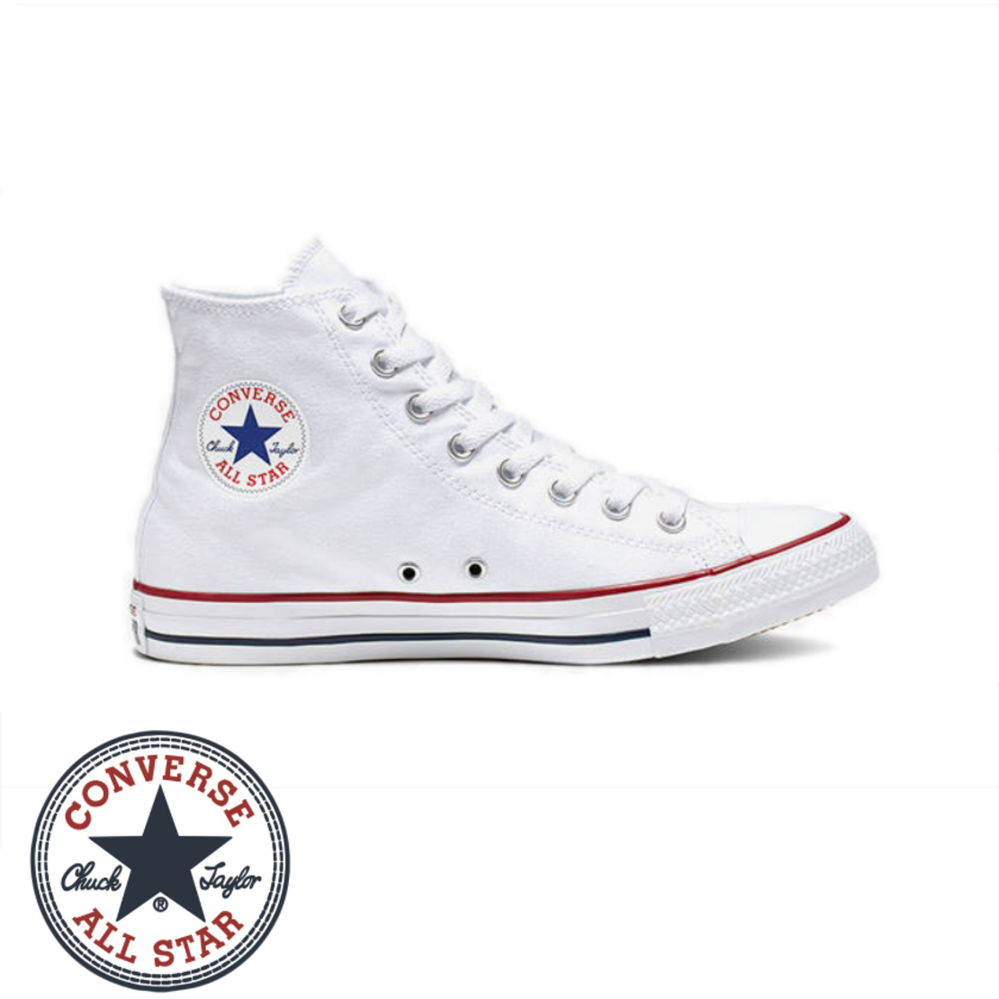 CONVERSE Chuck Taylor AllStar אולסטאר לבן גבוה