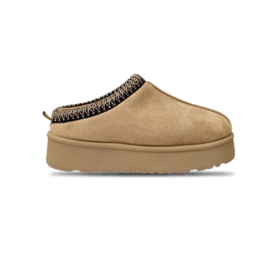 נעל בית פלטפורמה נשים - בז'