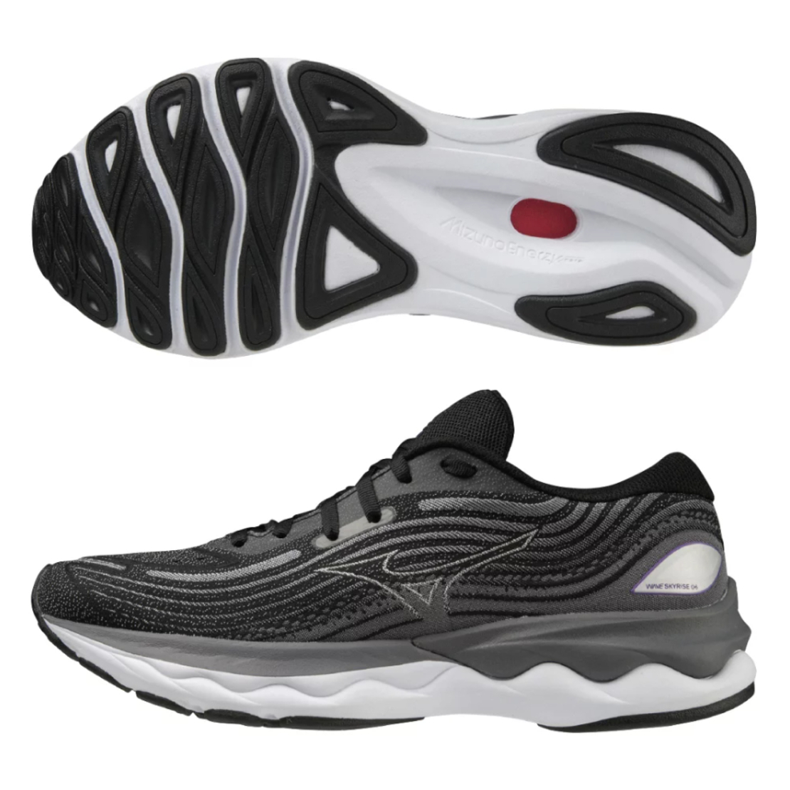 MIZUNO WAVE SKYRISE 4 מיזונו נשים שחור סגול