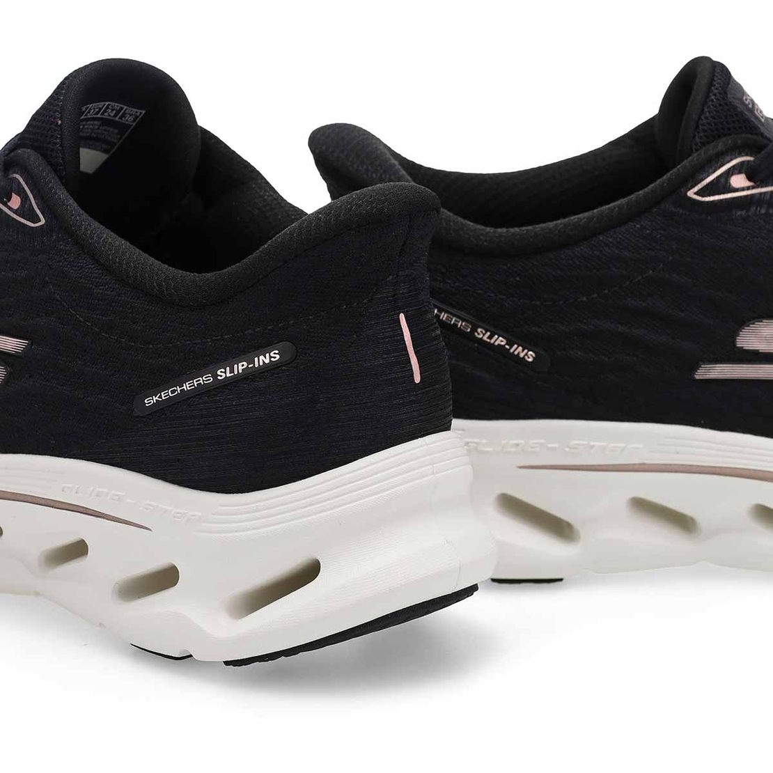 SKECHERS SLIP IN GOwalk Glide-Step 2.0 סקצ'רס סליפ אין נשים שחור לבן