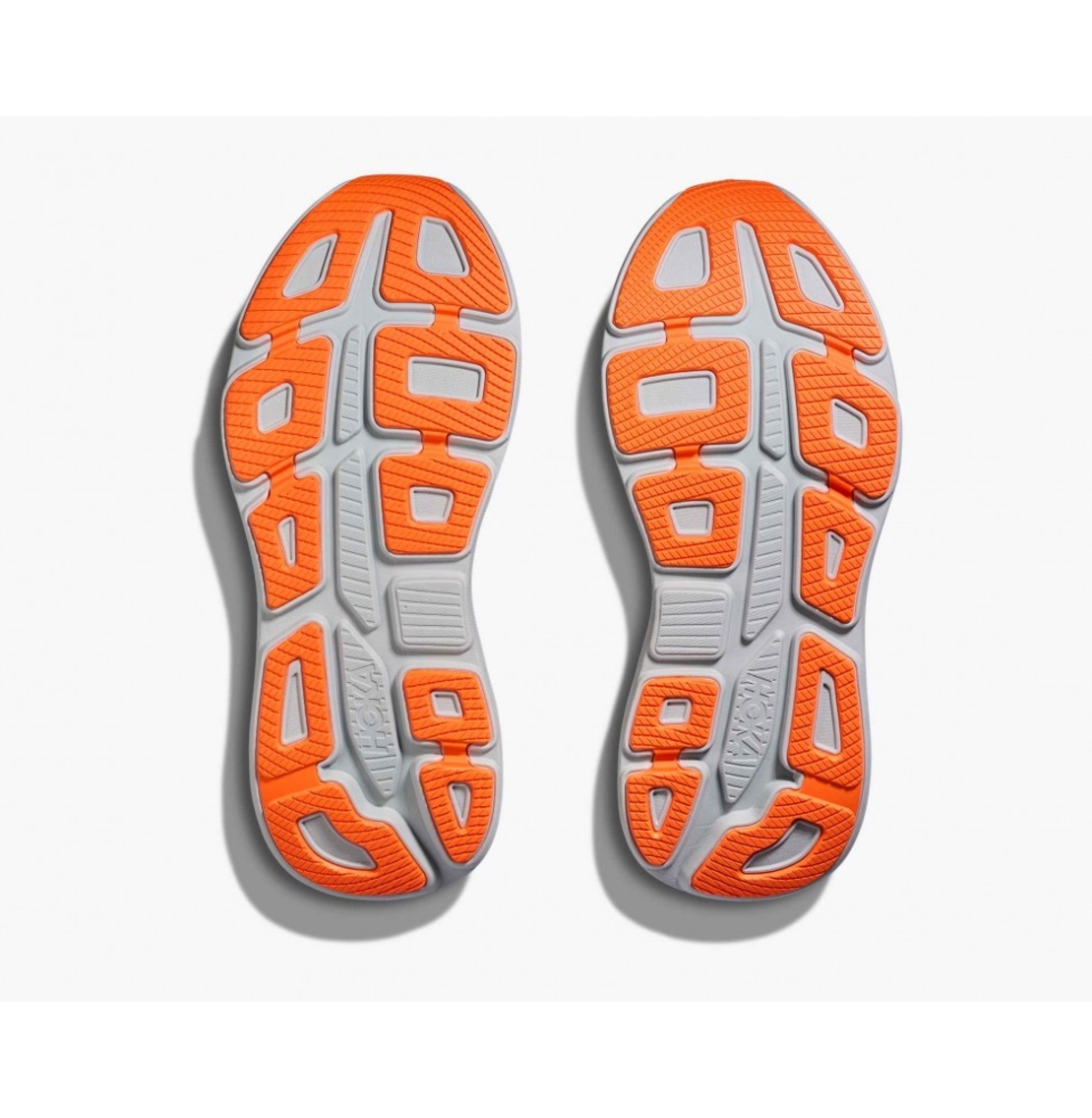 HOKA BONDI 9 הוקה גברים אפור צהוב כתום