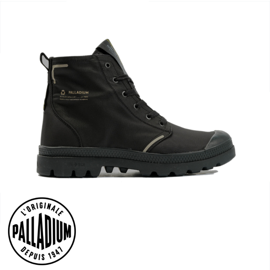 PALLADIUM Pampa Lite+ Recycle WP פלדיום שחור גברים