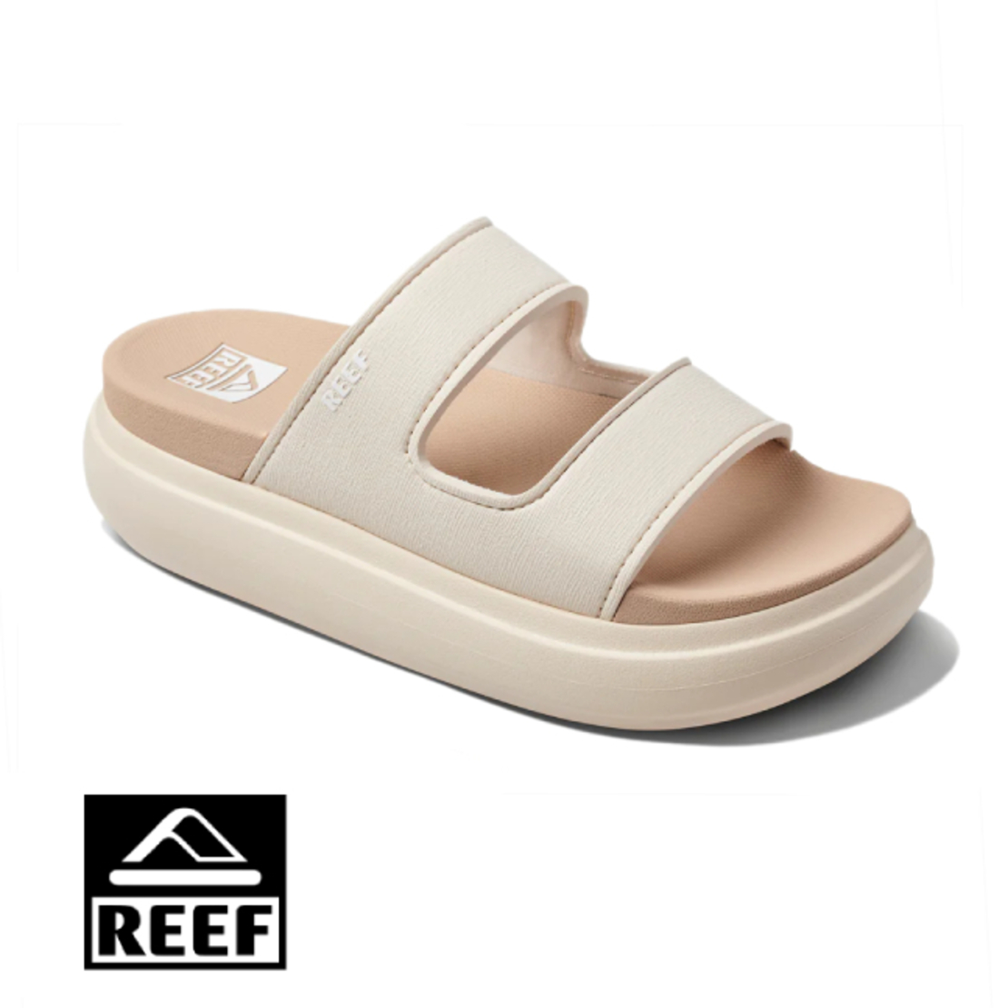 כפכפי נשים REEF CUSHION BONDI 2 BAR קרם