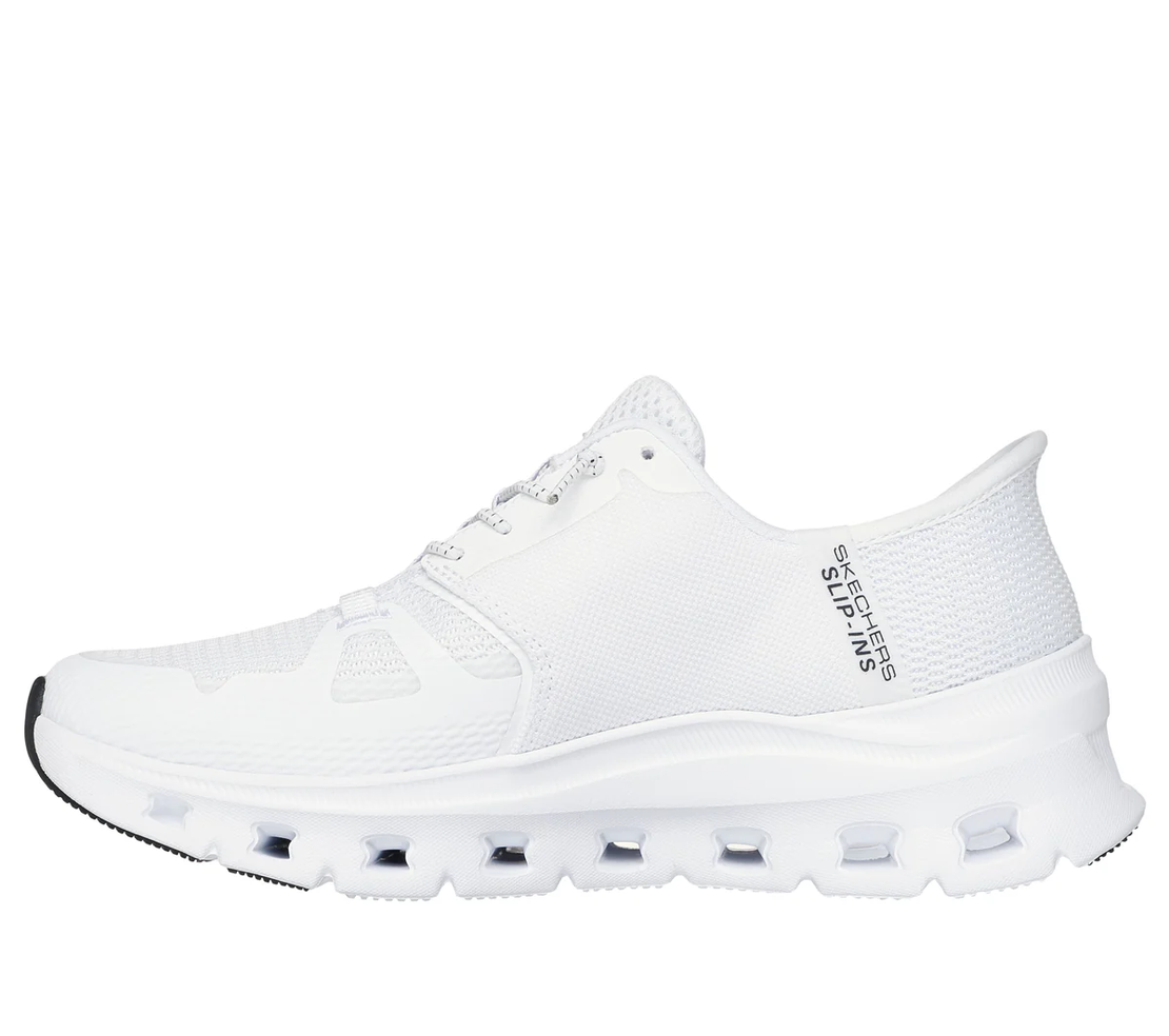 SKECHERS SLIP IN GLIDE STEP PRO WIDE  סקצ'רס נעלי ספורט סליפ-אין נשים לבן