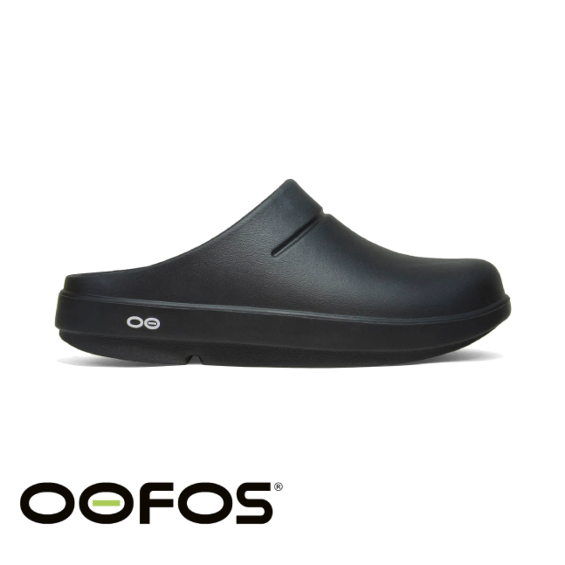 כפכף התאוששות OOFOS Unisex Ooclog שחור סגור