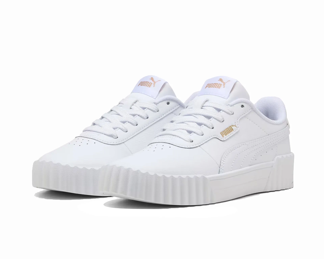 PUMA CARINA JR 3.0 פומה סניקרס לבן זהב