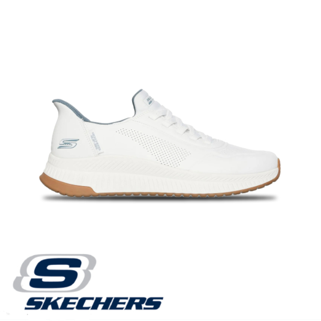 SKECHERS SLIP IN BOBS Sport Squad Chaos 4 סקצ'רס גברים לבן
