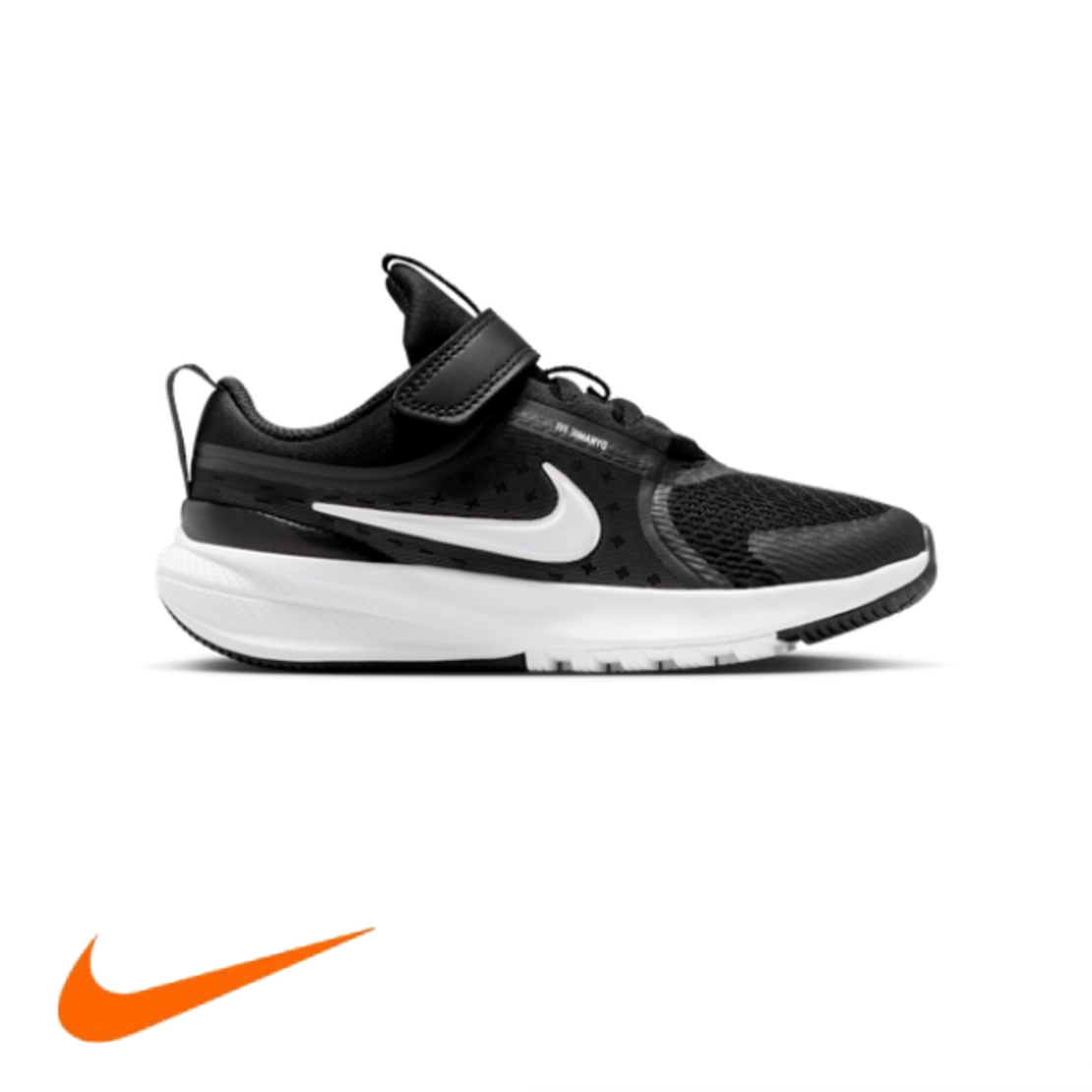 NIKE STAR RUNNER 5 נייקי ילדים שחור לבן