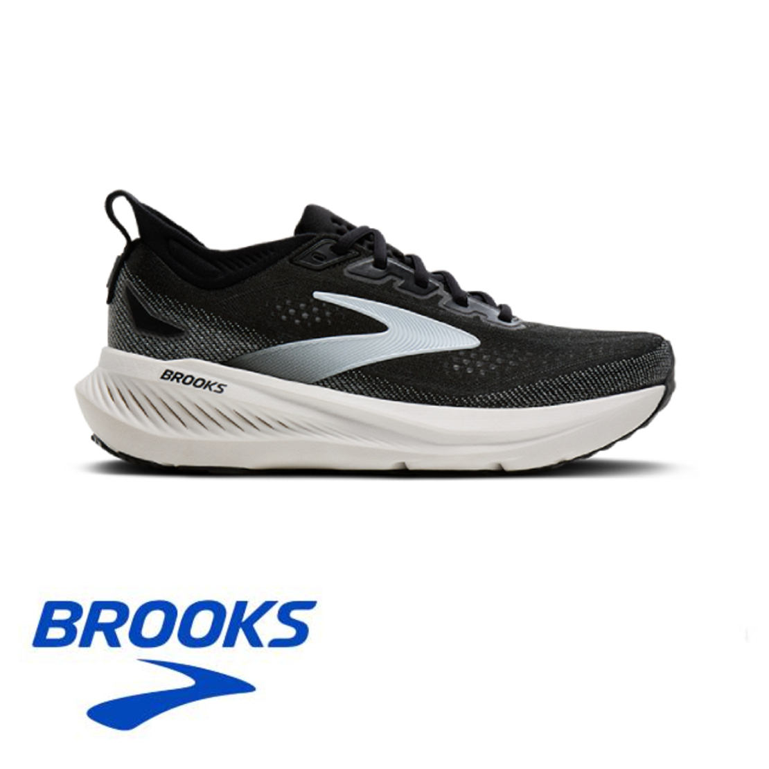 BROOKS GLYCERIN 23 2E ברוקס גברים שחור לבן