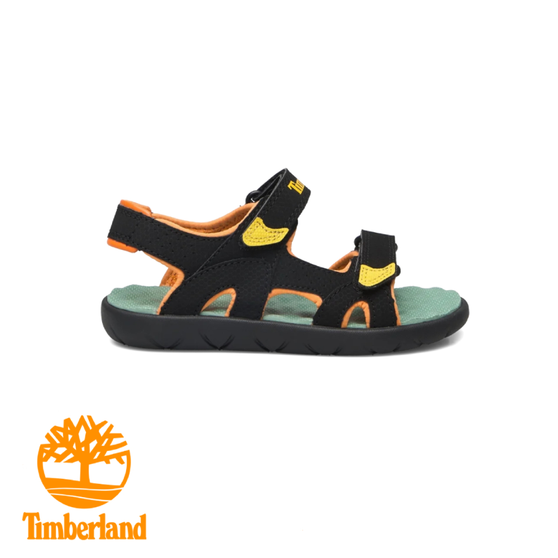 סנדל נוער TIMBERLAND PERKINS ROW טימברלנד שחור צהוב