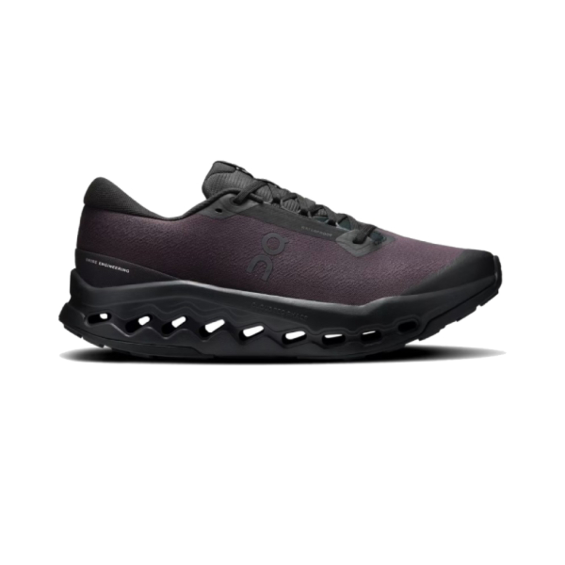 ON CLOUDSURFER TRAIL 2 WATERPROOF און קלאוד גברים שחור נגד מים