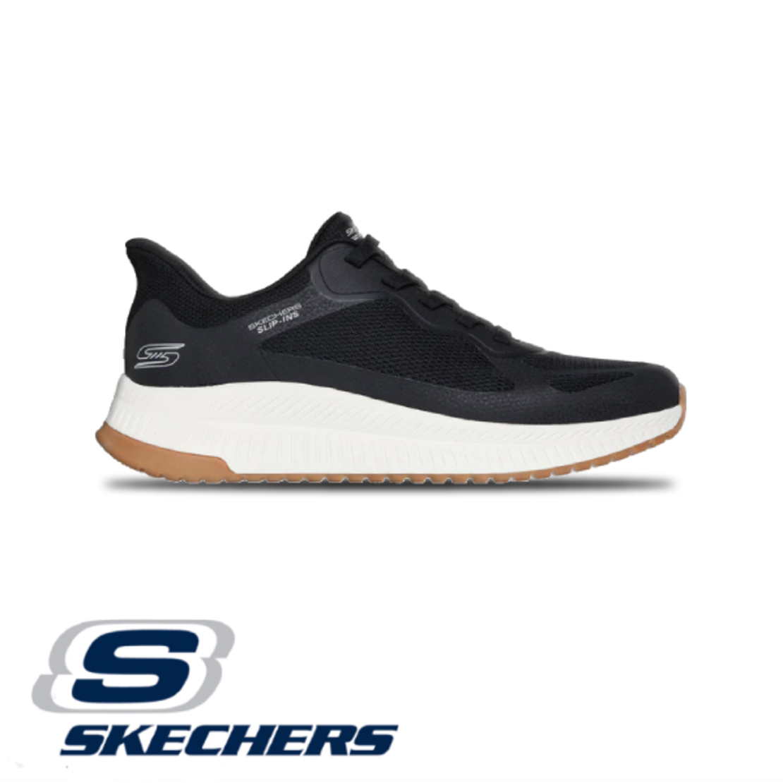 SKECHERS SLIP IN BOBS SPORT SQUAD CHAOS 4 סקצ'רס גברים שחור