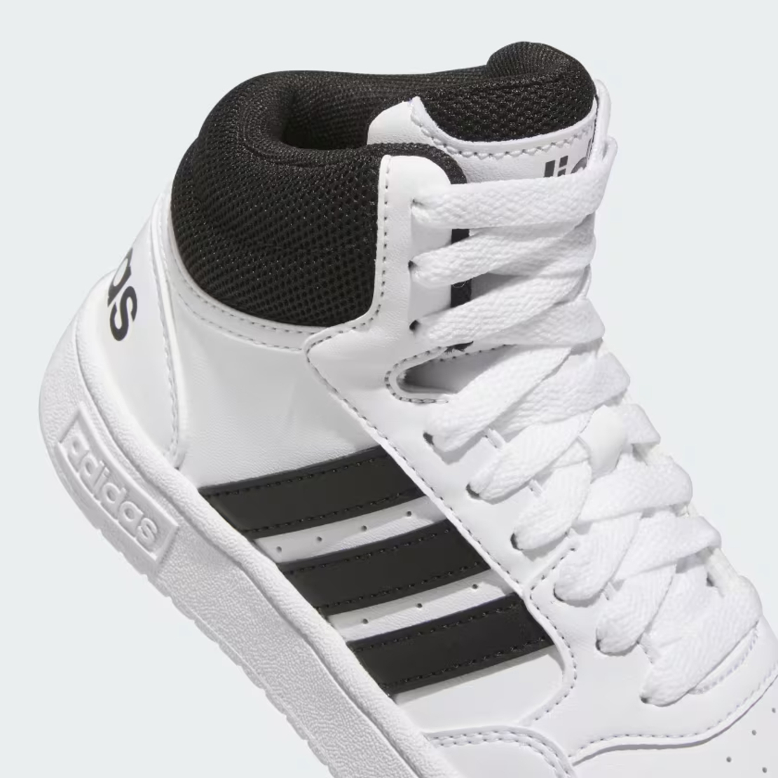 ADIDAS Hoops Mid אדידס ילדים לבן שחור