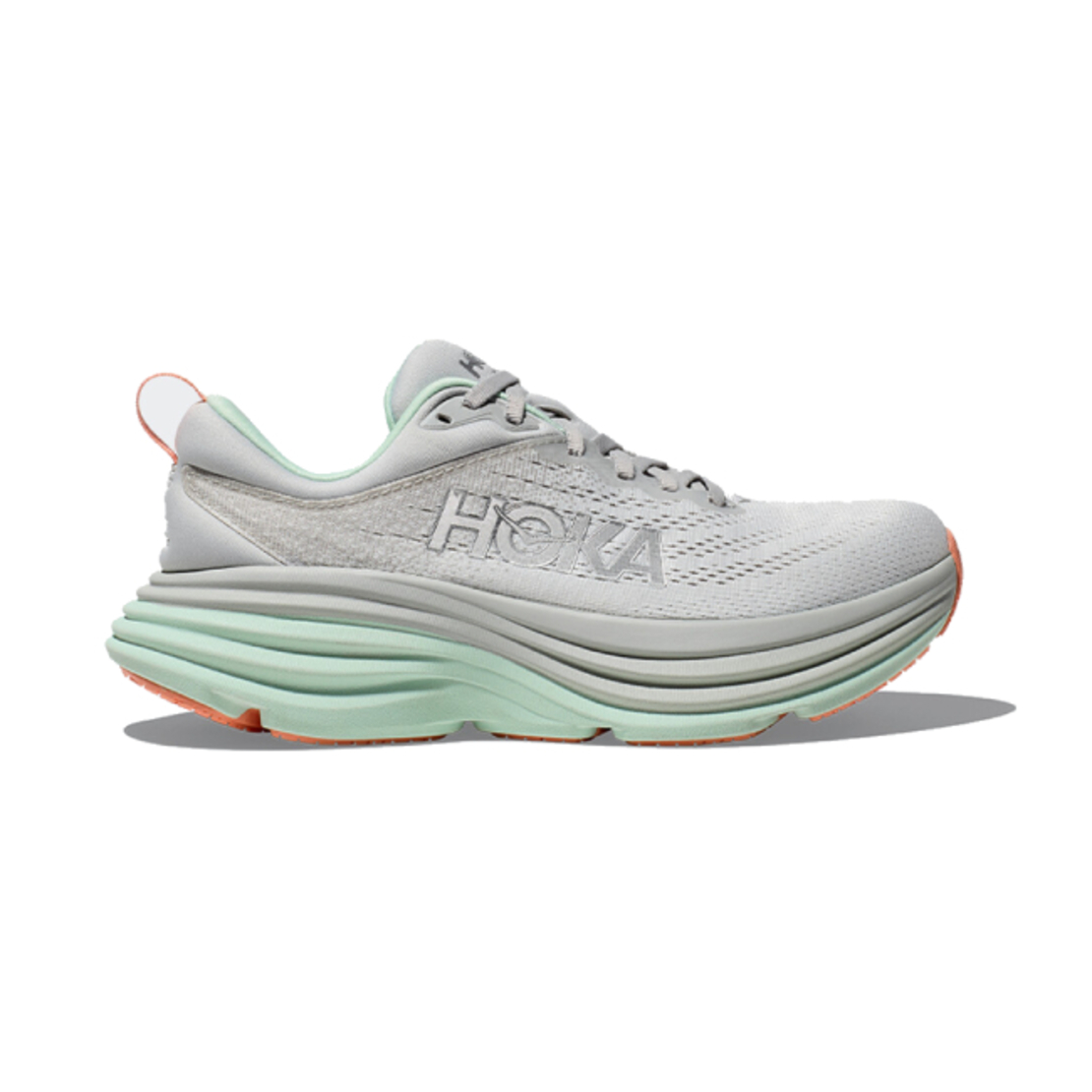 HOKA BONDI 8 WIDE הוקה נשים אפור ירקרק