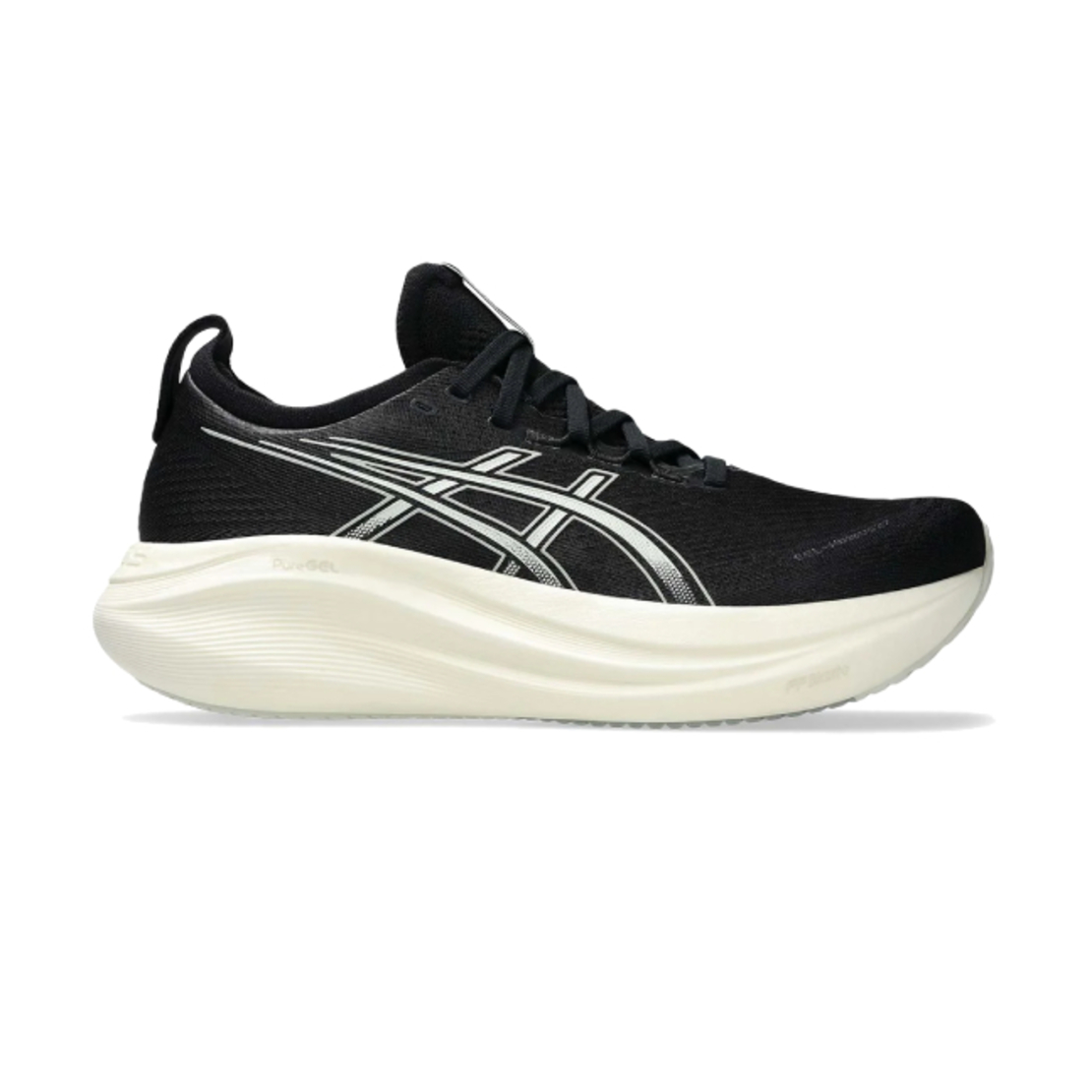 ASICS NIMBUS 27 WIDE אסיקס גברים שחור לבן