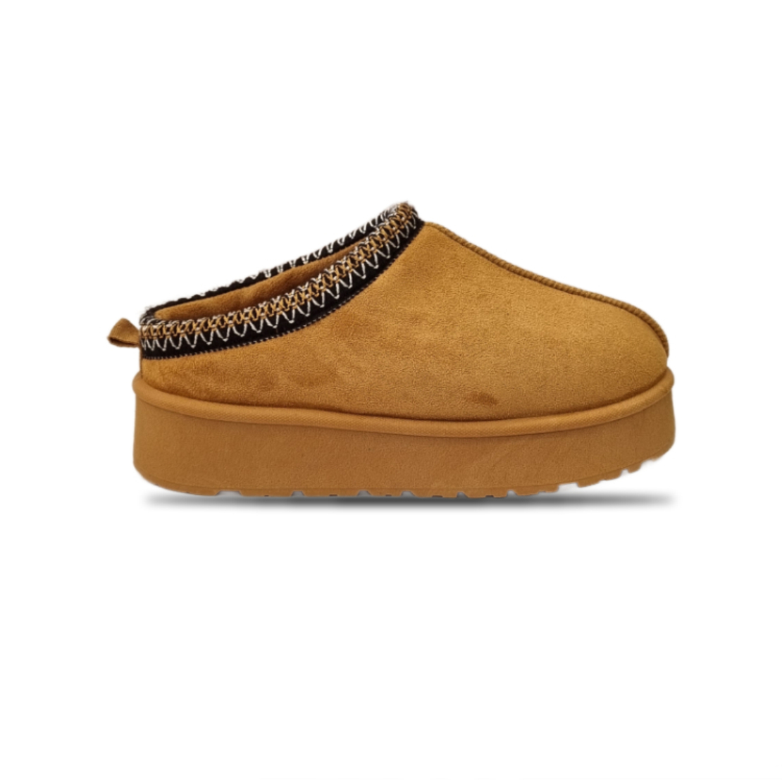 נעל בית פלטפורמה נשים - קאמל