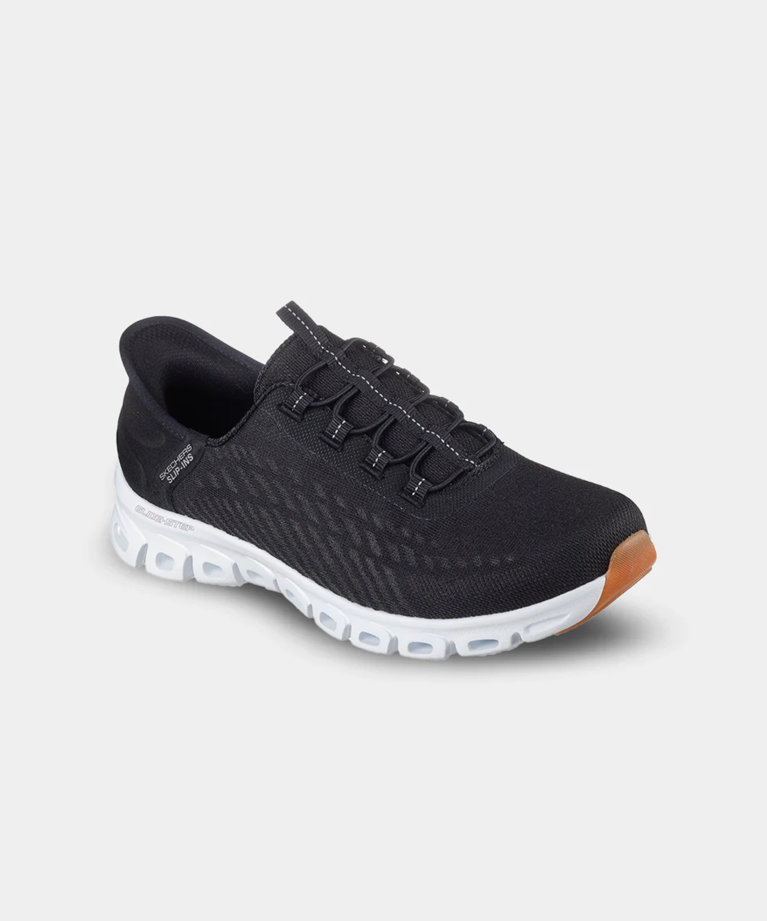 SKECHERS Slip In Glide-Step Tranquility סקצ'רס סליפ אין נשים שחור לבן