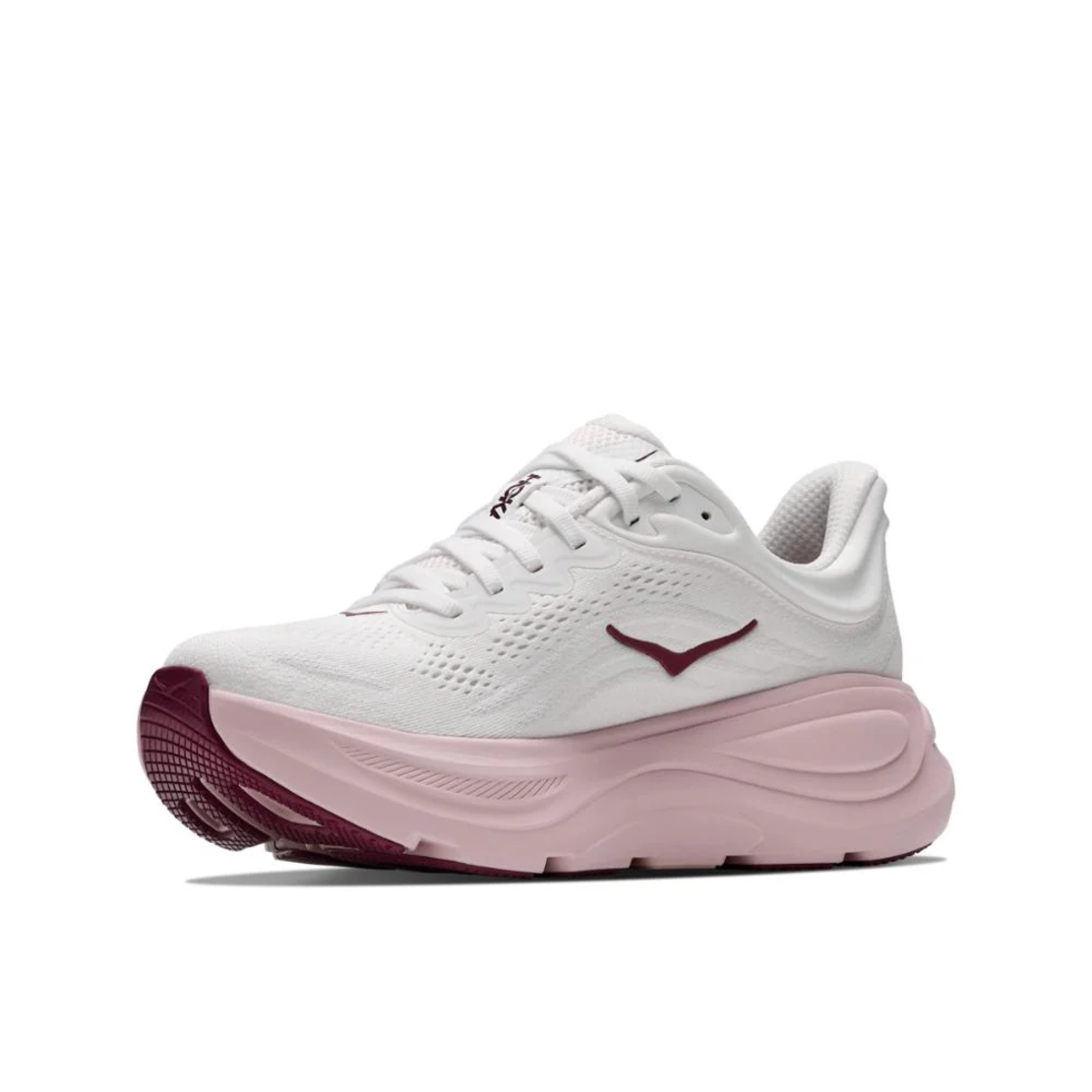 HOKA BONDI 9 הוקה נשים לבן ורוד