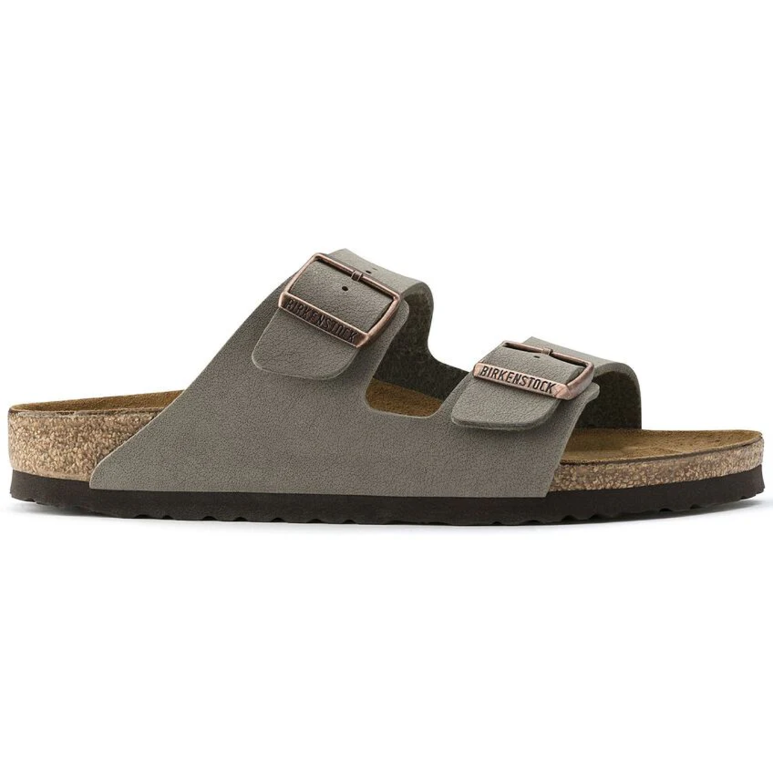 Birkenstock Arizona Birko Flor Nubuck Stone בירקנשטוק אריזונה אבן