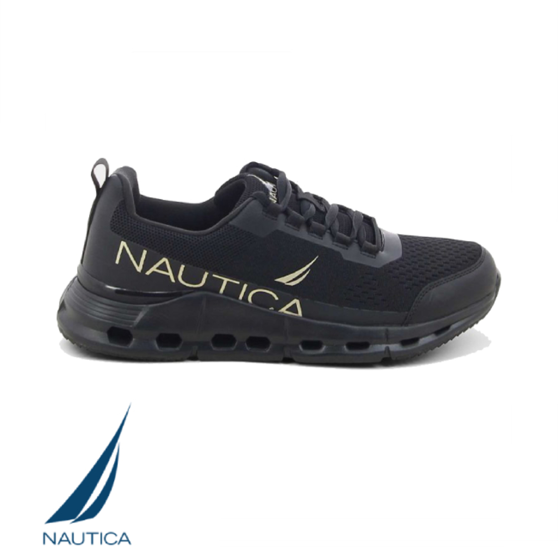 NAUTICA נאוטיקה חורים שחור זהב