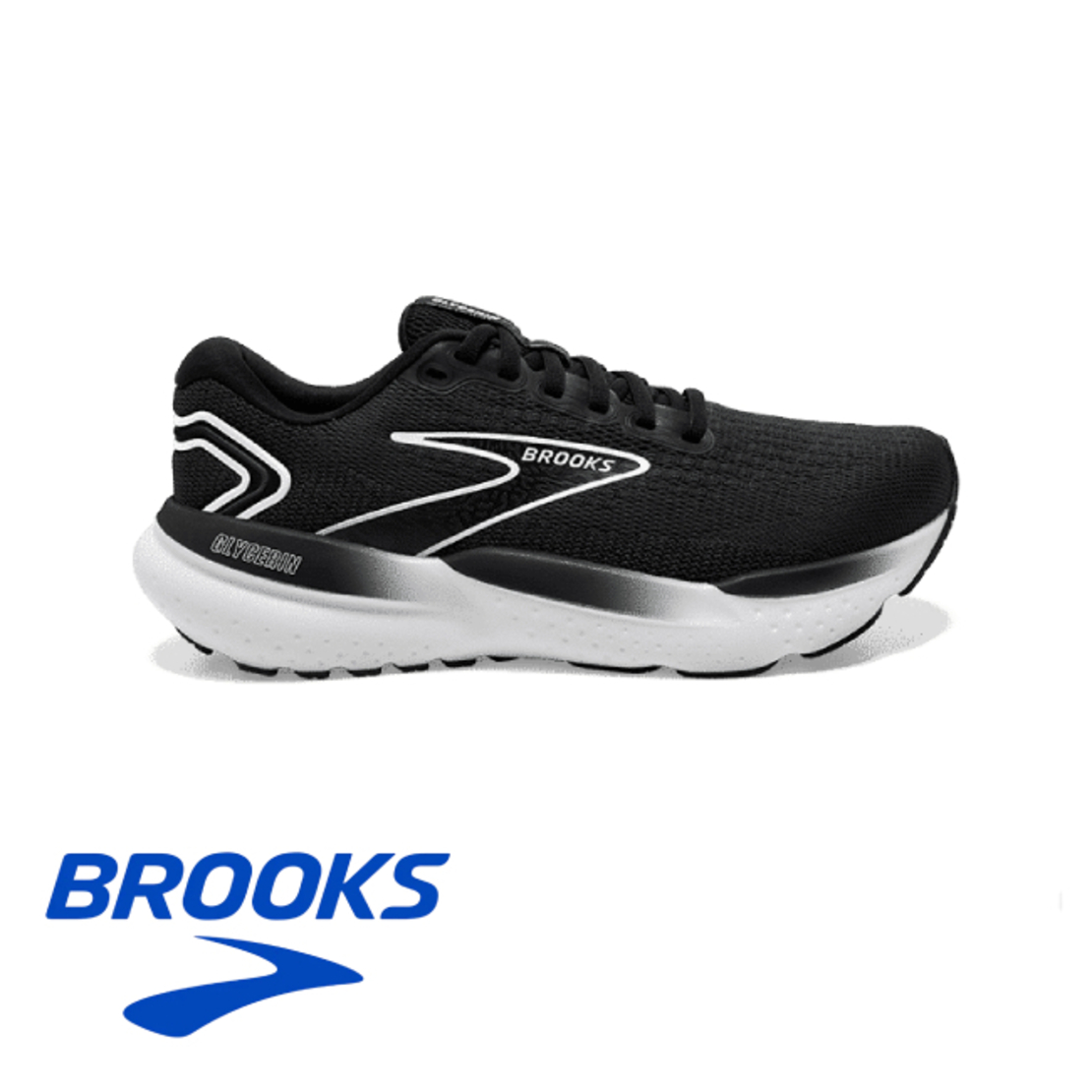 BROOKS GLYCERIN 21 ברוקס נשים שחור לבן