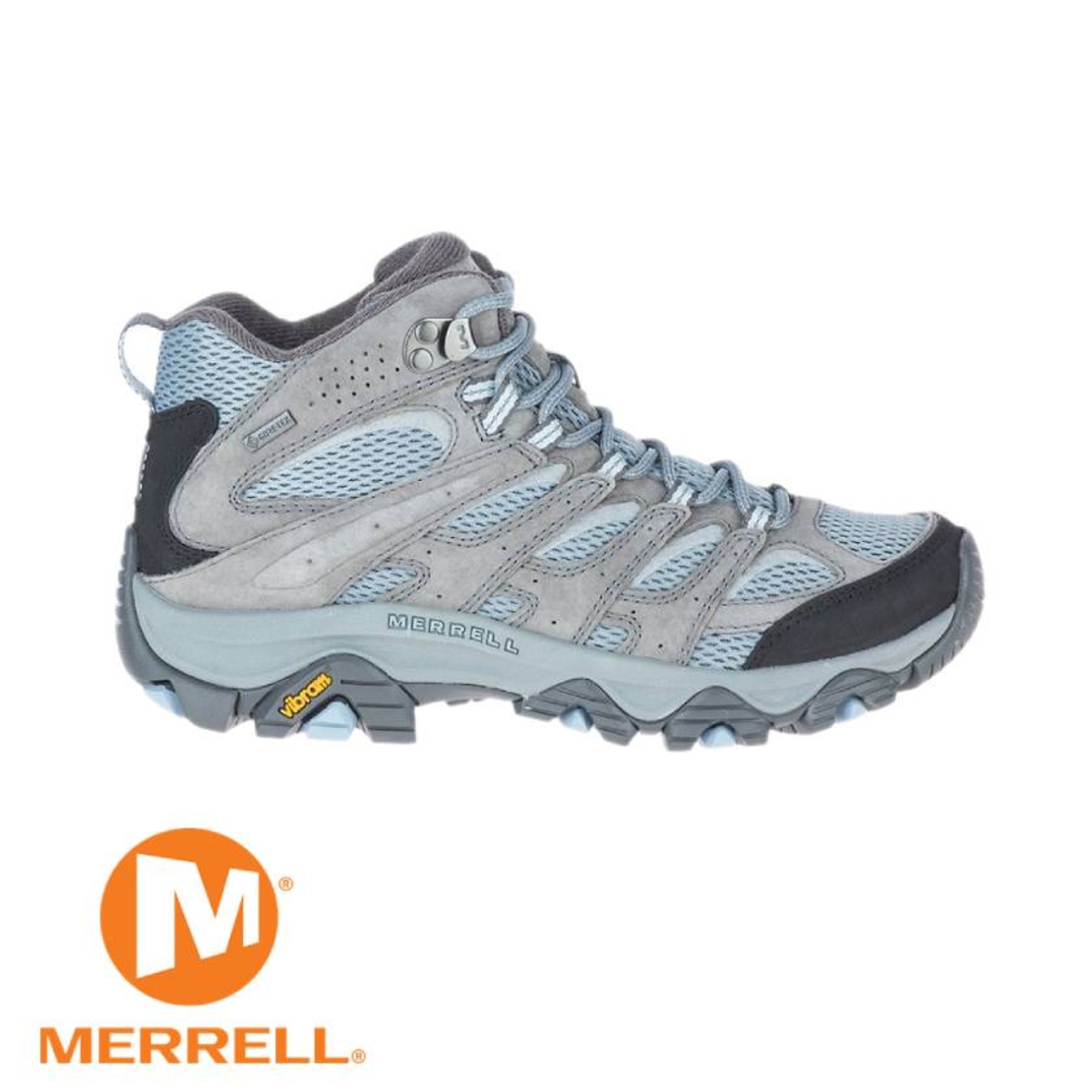 MERRELL MOAB 3 MID GTX נשים אפור בהיר תכלת