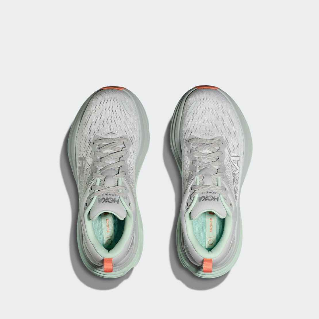 HOKA BONDI 8 WIDE הוקה נשים אפור ירקרק