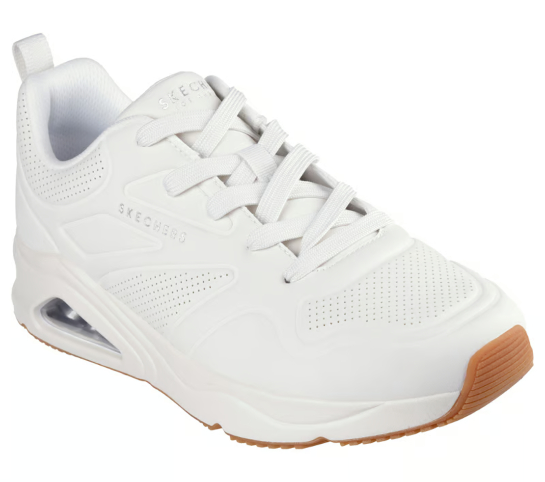 SKECHERS Tres-Air UNO סקצ'רס גברים לבן סוליית דבש