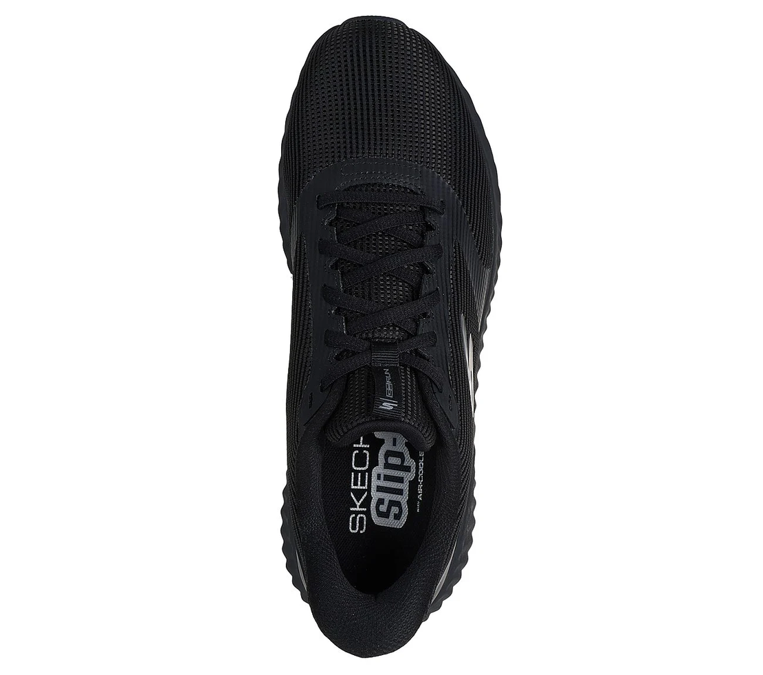 SKECHERS SLIP IN GO RUN NOW סקצ'רס סליפ אין גברים שחור - רחב
