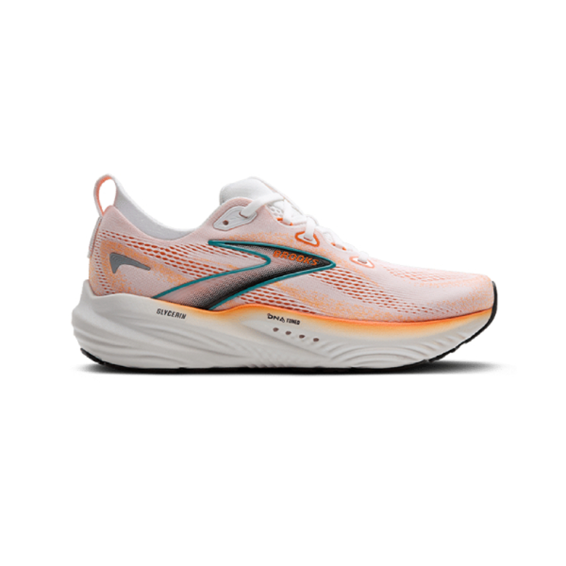BROOKS GLYCERIN 22 ברוקס גברים לבן כתום