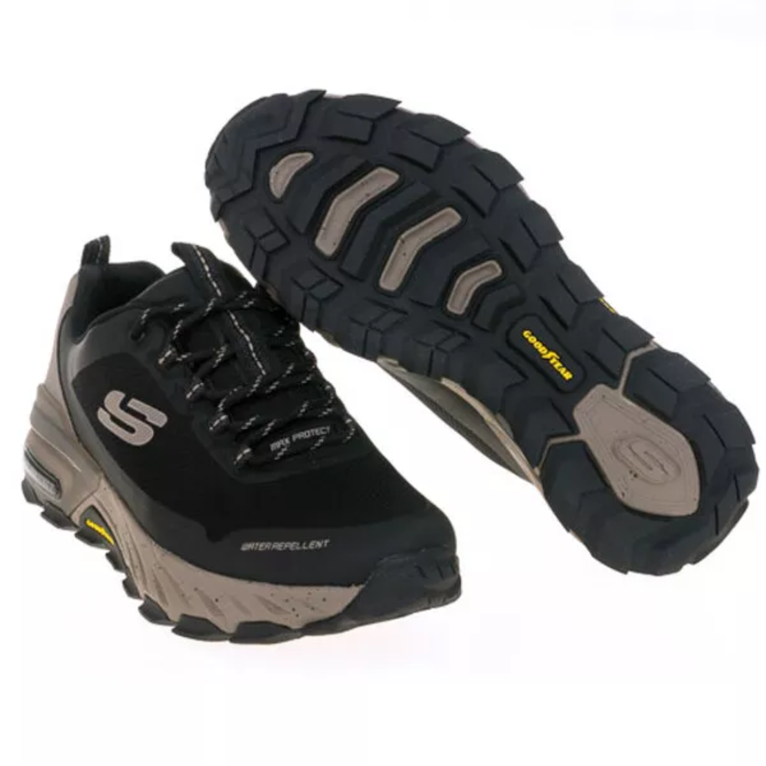 SKECHERS MAX PROTECT סקצ'רס גברים שחור דוחה מים