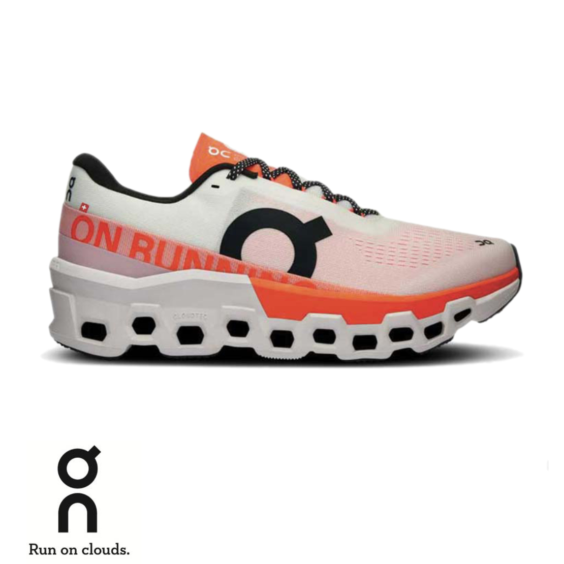 ON CLOUDMONSTER 2 און קלאוד גברים לבן כתום